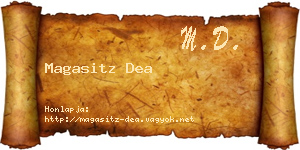 Magasitz Dea névjegykártya